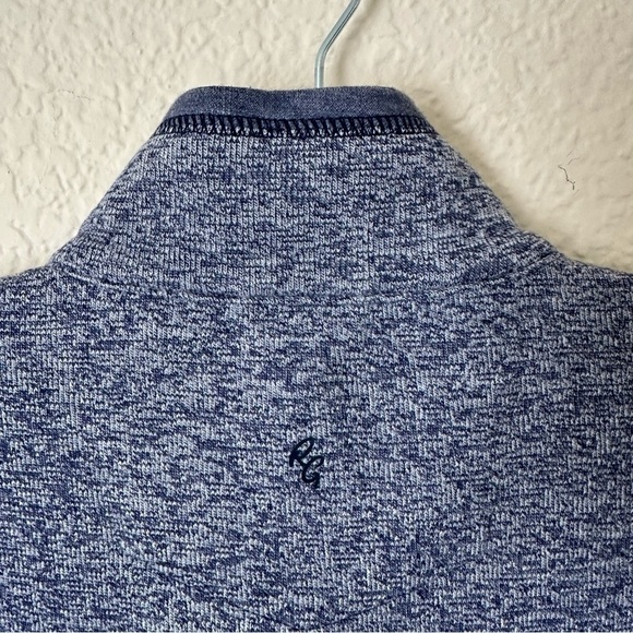 Robert Graham Klose Vest Medium Navy Full Zip Soft Sweater Mens Brand New - Picture 7 of 11